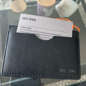 Jack Spade Credit Card Holder - Black